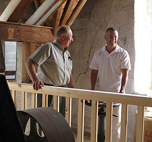 volunteers at the Mill
